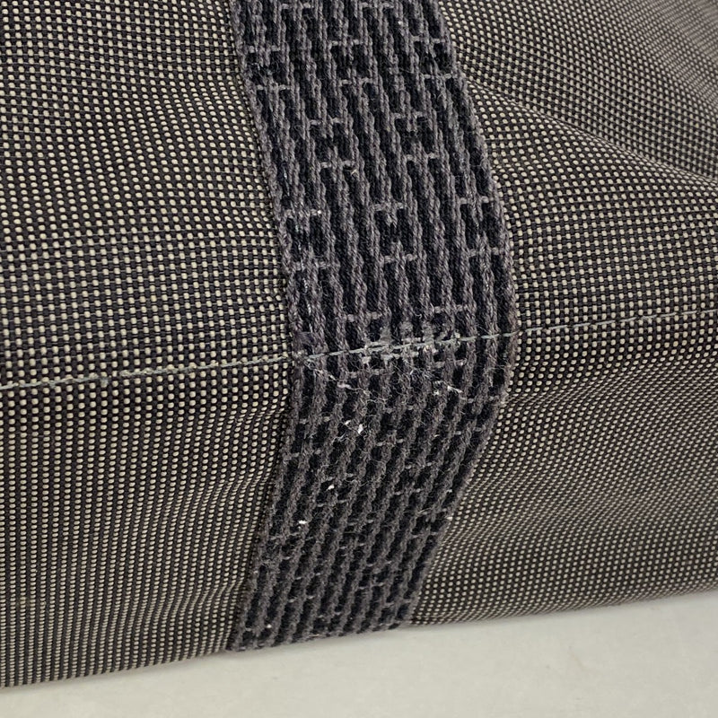 【6ee5952-k】エルメス トートバッグ エールラインMM キャンバス グレー シルバー金具【中古】メンズ レディース ユニセックス