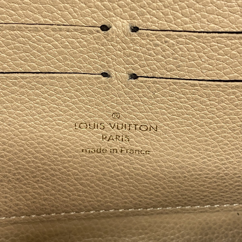 【6ee5958-k】ルイヴィトン 長財布 モノグラム・アンプラント ジッピーウォレット M60746 デュンヌ【中古】メンズ レディース ユニセックス