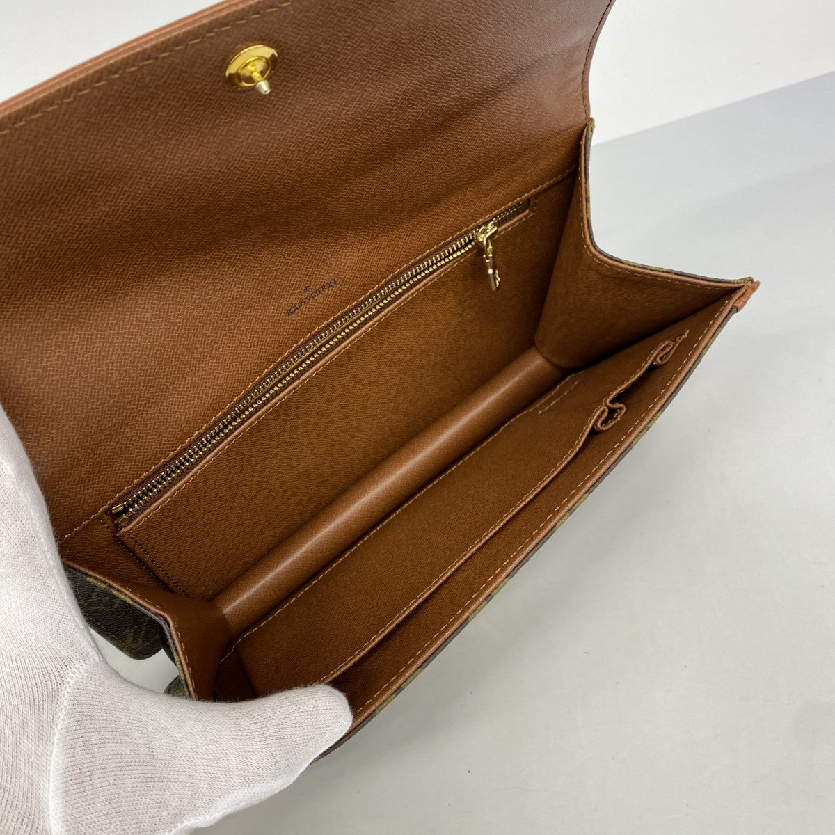 【6ee5987-k】ルイヴィトン クラッチバッグ モノグラム ポシェットダムPM M51812 ブラウン【中古】メンズ