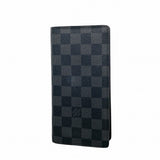 【6ee6007-k】ルイヴィトン 長財布 ダミエ・グラフィット ポルトフォイユブラザ N62665 ブラック【中古】メンズ