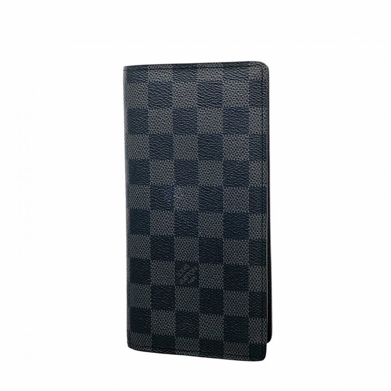 【6ee6007-k】ルイヴィトン 長財布 ダミエ・グラフィット ポルトフォイユブラザ N62665 ブラック【中古】メンズ