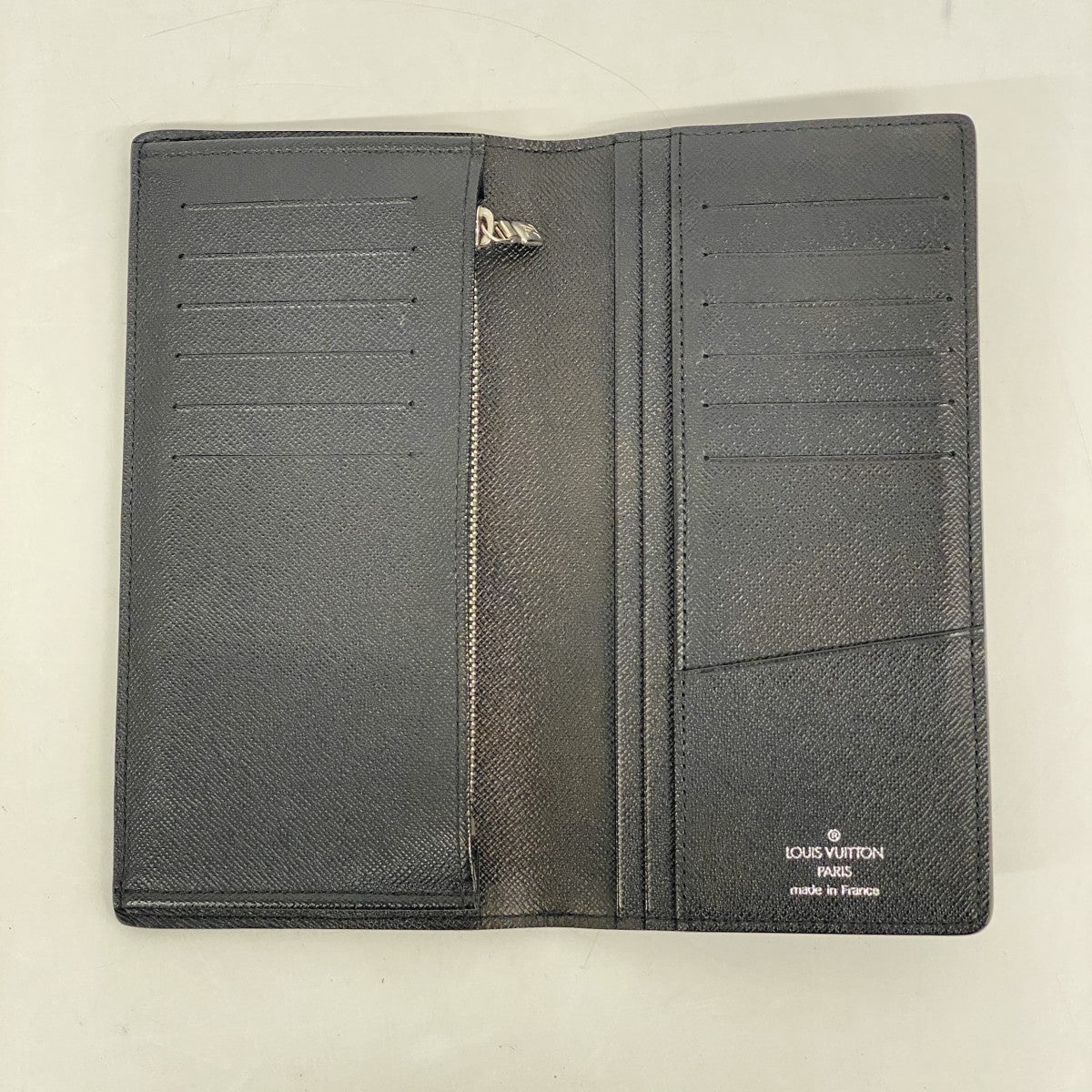 【6ee6007-k】ルイヴィトン 長財布 ダミエ・グラフィット ポルトフォイユブラザ N62665 ブラック【中古】メンズ