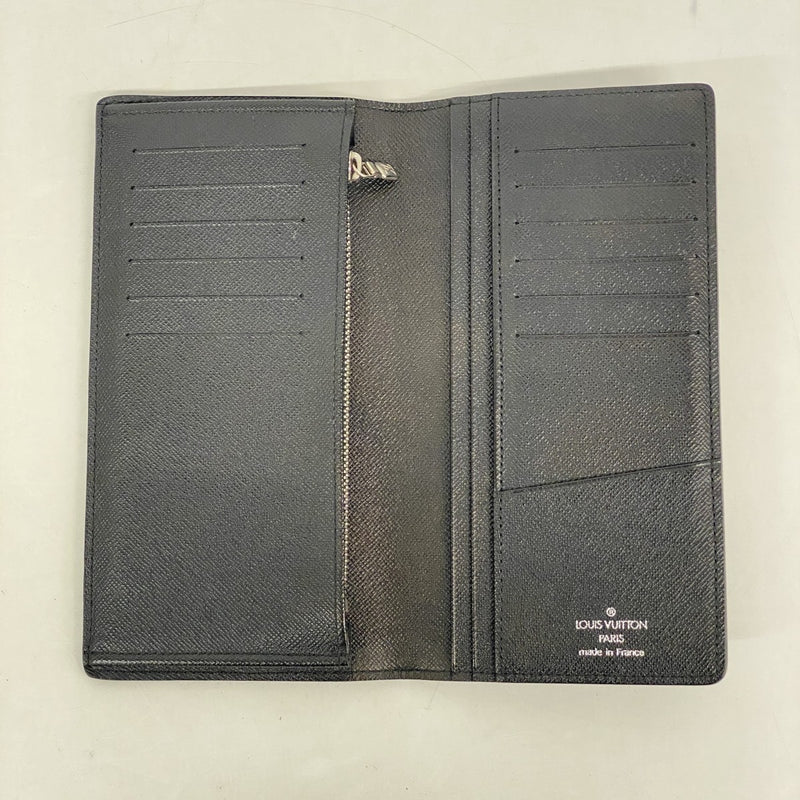 【6ee6007-k】ルイヴィトン 長財布 ダミエ・グラフィット ポルトフォイユブラザ N62665 ブラック【中古】メンズ