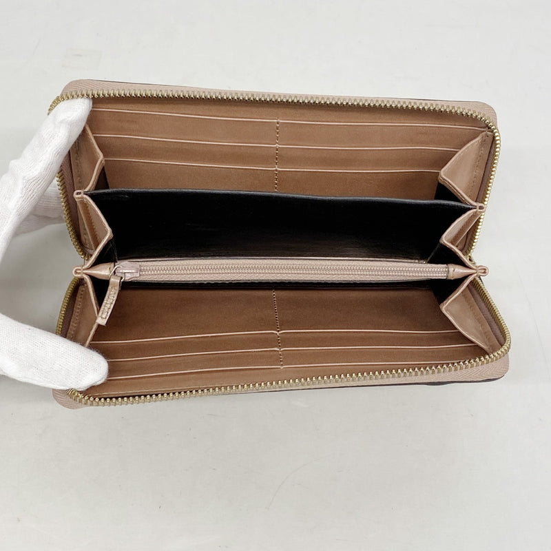 【6ee6011-k】グッチ 長財布 マイクログッチシマ 258406 エナメル ピンク シャンパンゴールド金具【中古】レディース