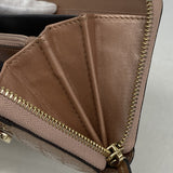 【6ee6011-k】グッチ 長財布 マイクログッチシマ 258406 エナメル ピンク シャンパンゴールド金具【中古】レディース
