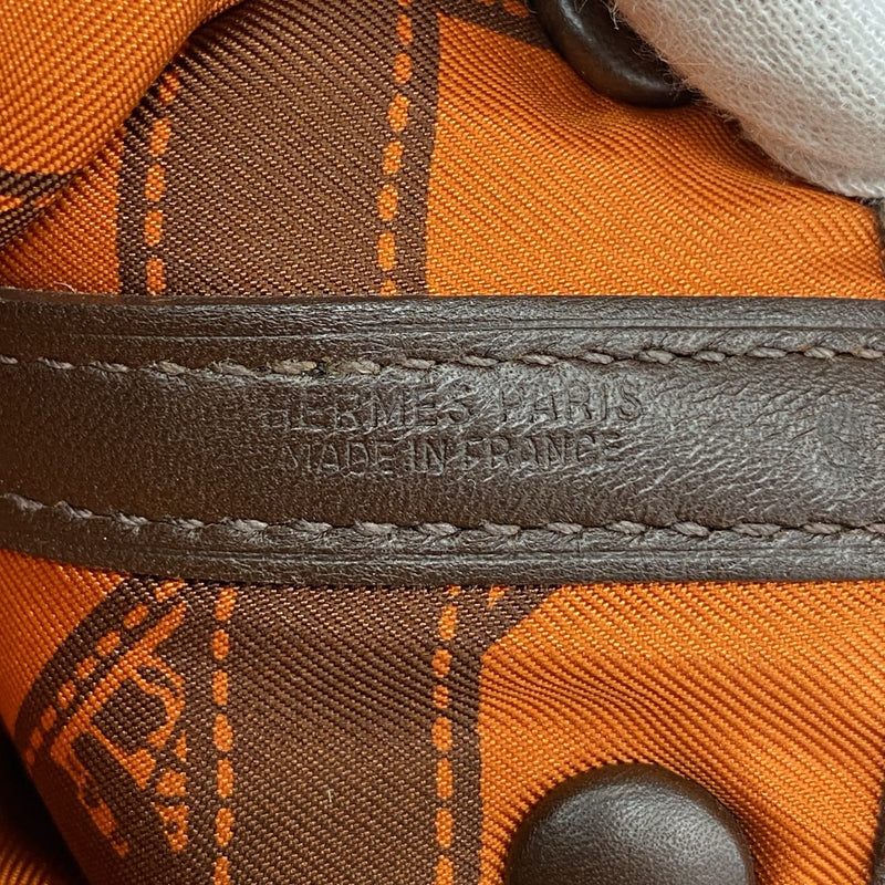 【6ee6021-h】エルメス ハンドバッグ ガーデンツイリーTTPM スイフト ハバナ シルバー金具 □I刻印【中古】レディース