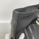 【6ee6023-k】グッチ トートバッグ 019 0451 ナイロン ブラック シルバー金具【中古】レディース