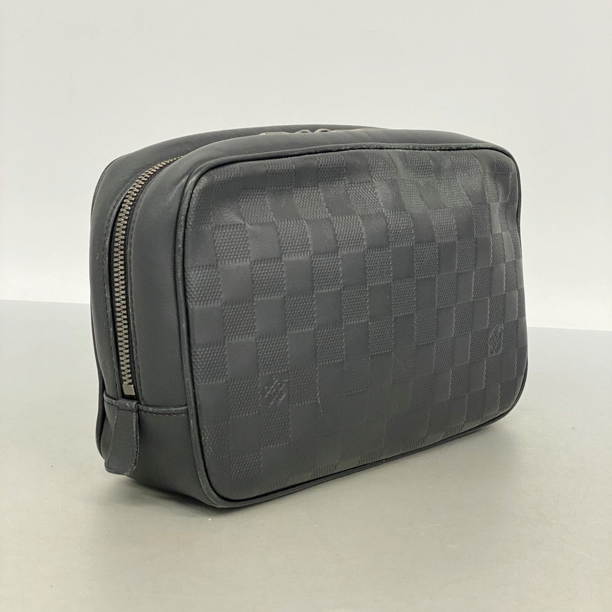【6ee6046-k】ルイヴィトン クラッチバッグ ダミエ・アンフィニ トゥルーストワレ N23347 オニキス【中古】メンズ