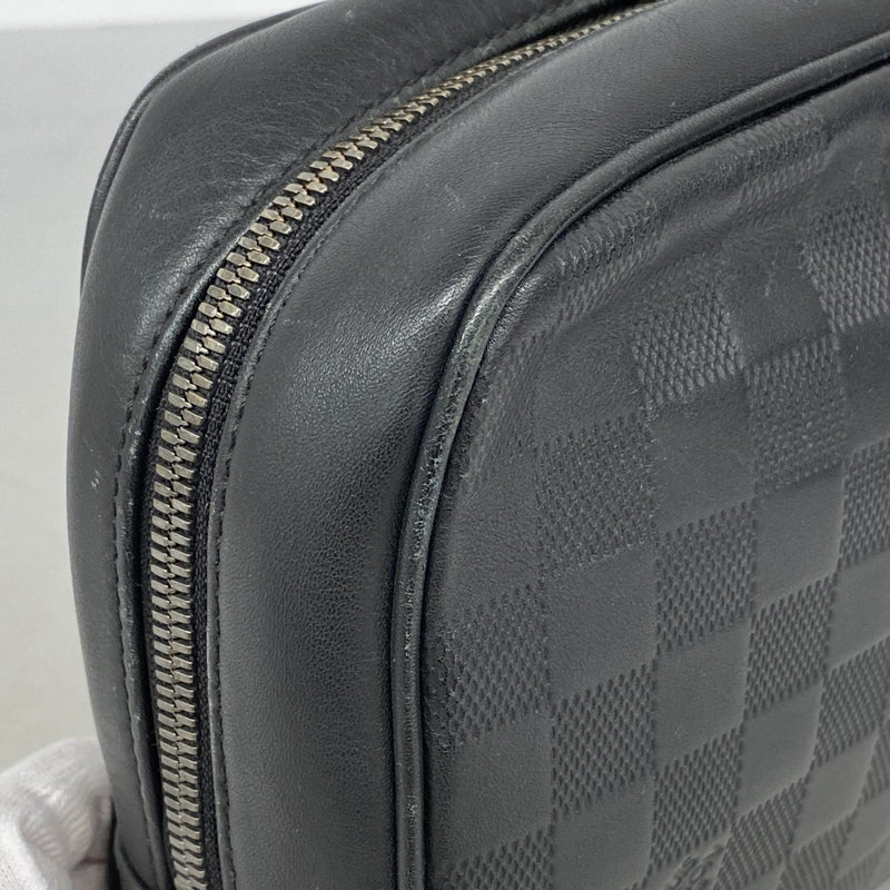 【6ee6046-k】ルイヴィトン クラッチバッグ ダミエ・アンフィニ トゥルーストワレ N23347 オニキス【中古】メンズ
