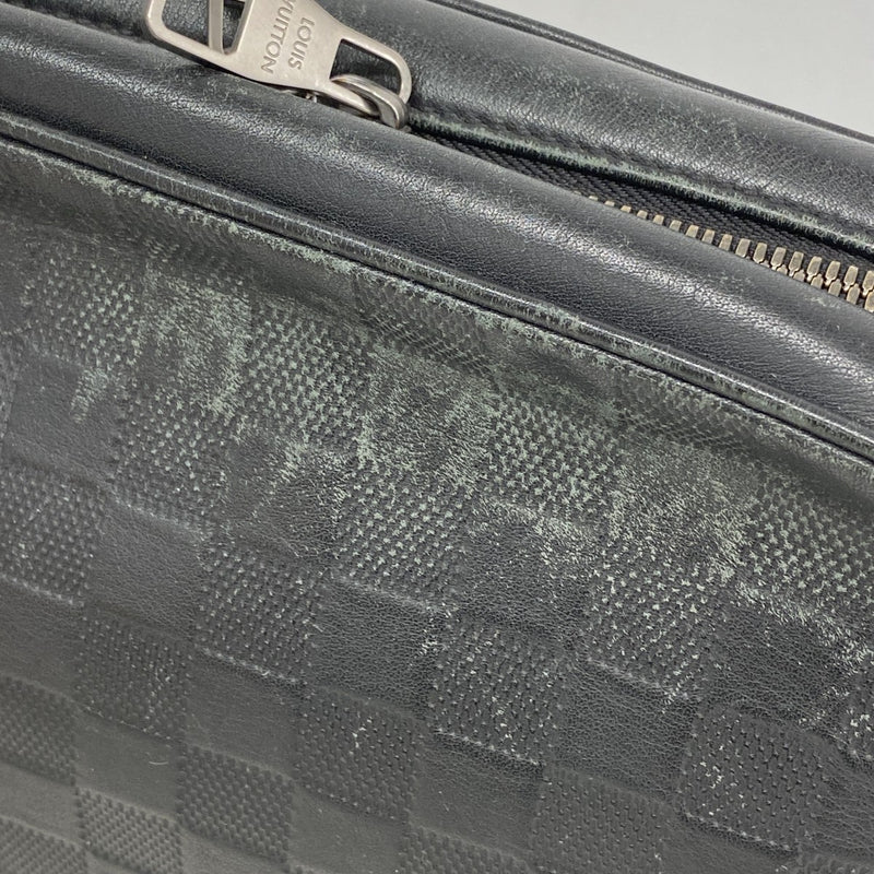【6ee6046-k】ルイヴィトン クラッチバッグ ダミエ・アンフィニ トゥルーストワレ N23347 オニキス【中古】メンズ