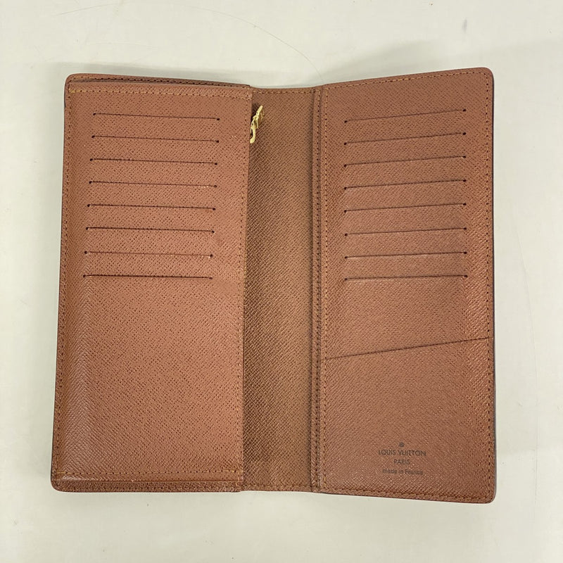 【6ee6048-k】ルイヴィトン 長財布 モノグラム ポルトフォイユブラザ M66540 ブラウン【中古】メンズ