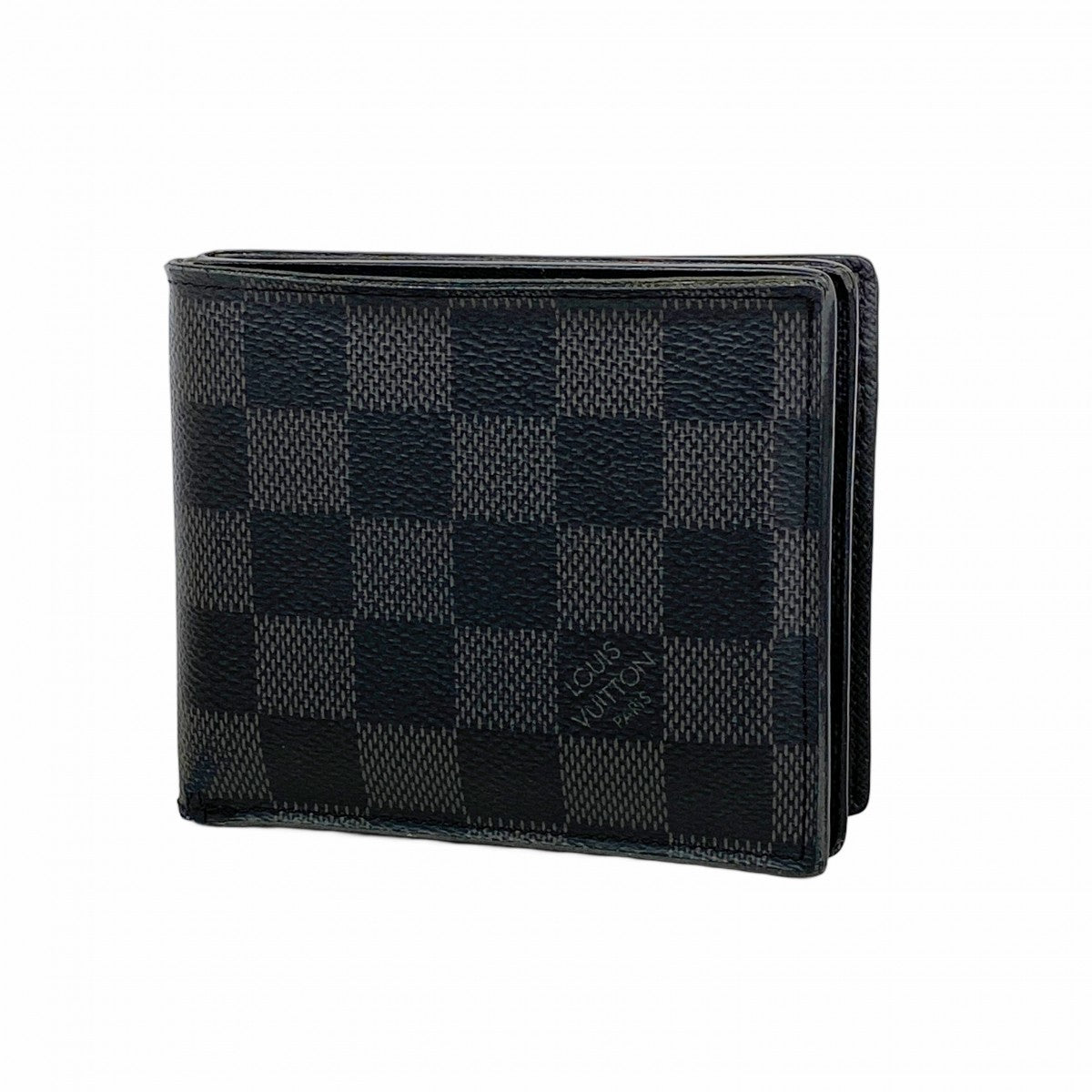【6ee6077-k】ルイヴィトン 財布 ダミエ・グラフィット ポルトフォイユアメリゴNM N60053 ブラック グレー【中古】メンズ