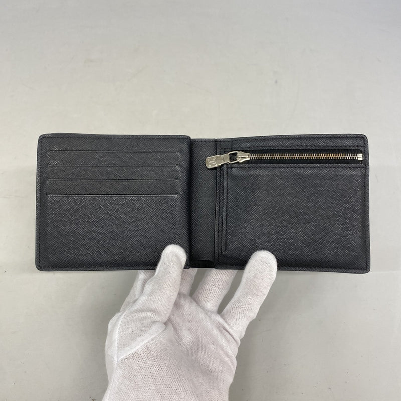 【6ee6077-k】ルイヴィトン 財布 ダミエ・グラフィット ポルトフォイユアメリゴNM N60053 ブラック グレー【中古】メンズ