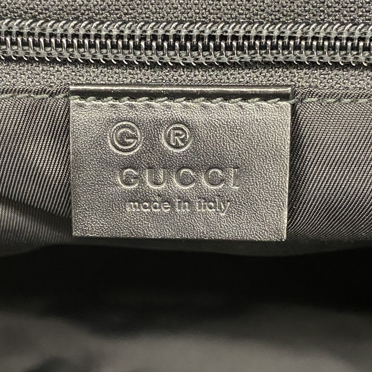【6ee6085-k】グッチ ハンドバッグ シェリーライン 630923 ナイロン ブラック シルバー金具 2wayバッグ【中古】レディース
