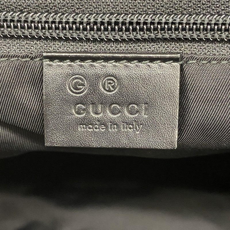 【6ee6085-k】グッチ ハンドバッグ シェリーライン 630923 ナイロン ブラック シルバー金具 2wayバッグ【中古】レディース
