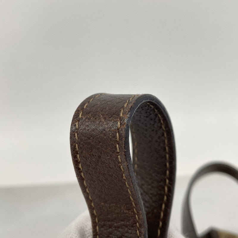 【6ee6098-k】グッチ トートバッグ GGキャンバス 130736 キャンバス ベージュ シャンパンゴールド金具【中古】レディース