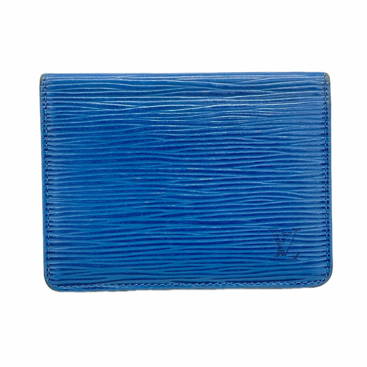 【6ee6106-k】ルイヴィトン カードケース エピ ポルト2カルトヴェルティカル M63205 トレドブルー【中古】メンズ レディース ユニセックス