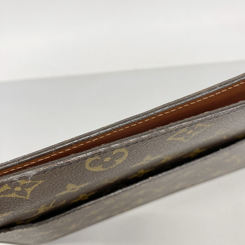 【6ee6174-k】ルイヴィトン クラッチバッグ モノグラム ポシェットオム M51795 ブラウン【中古】レディース