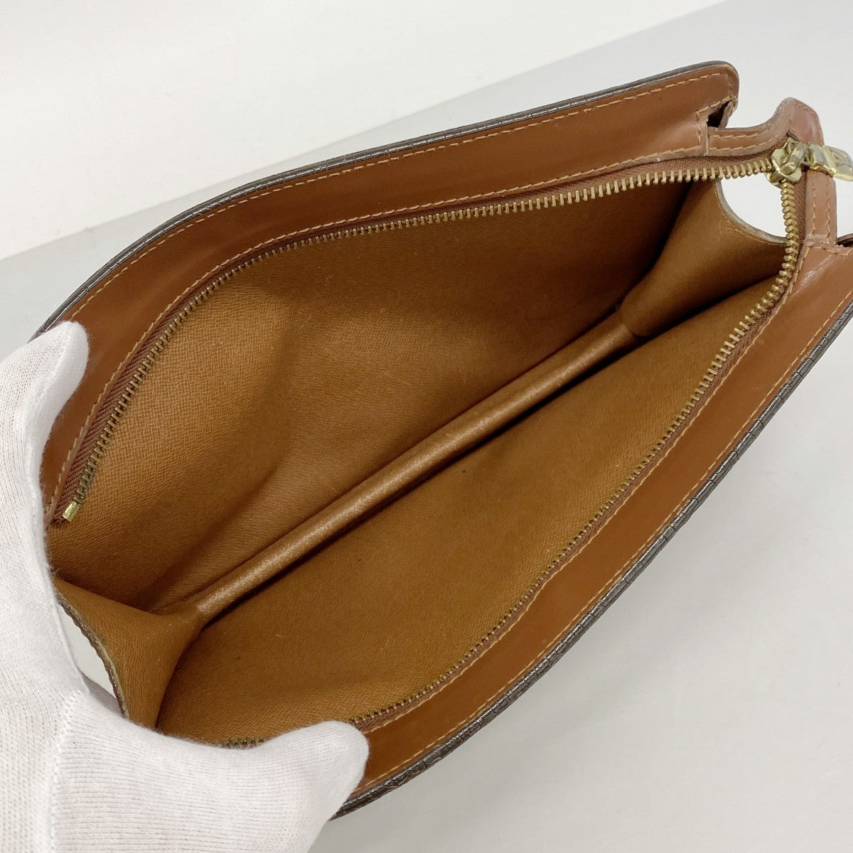 【6ee6174-k】ルイヴィトン クラッチバッグ モノグラム ポシェットオム M51795 ブラウン【中古】レディース