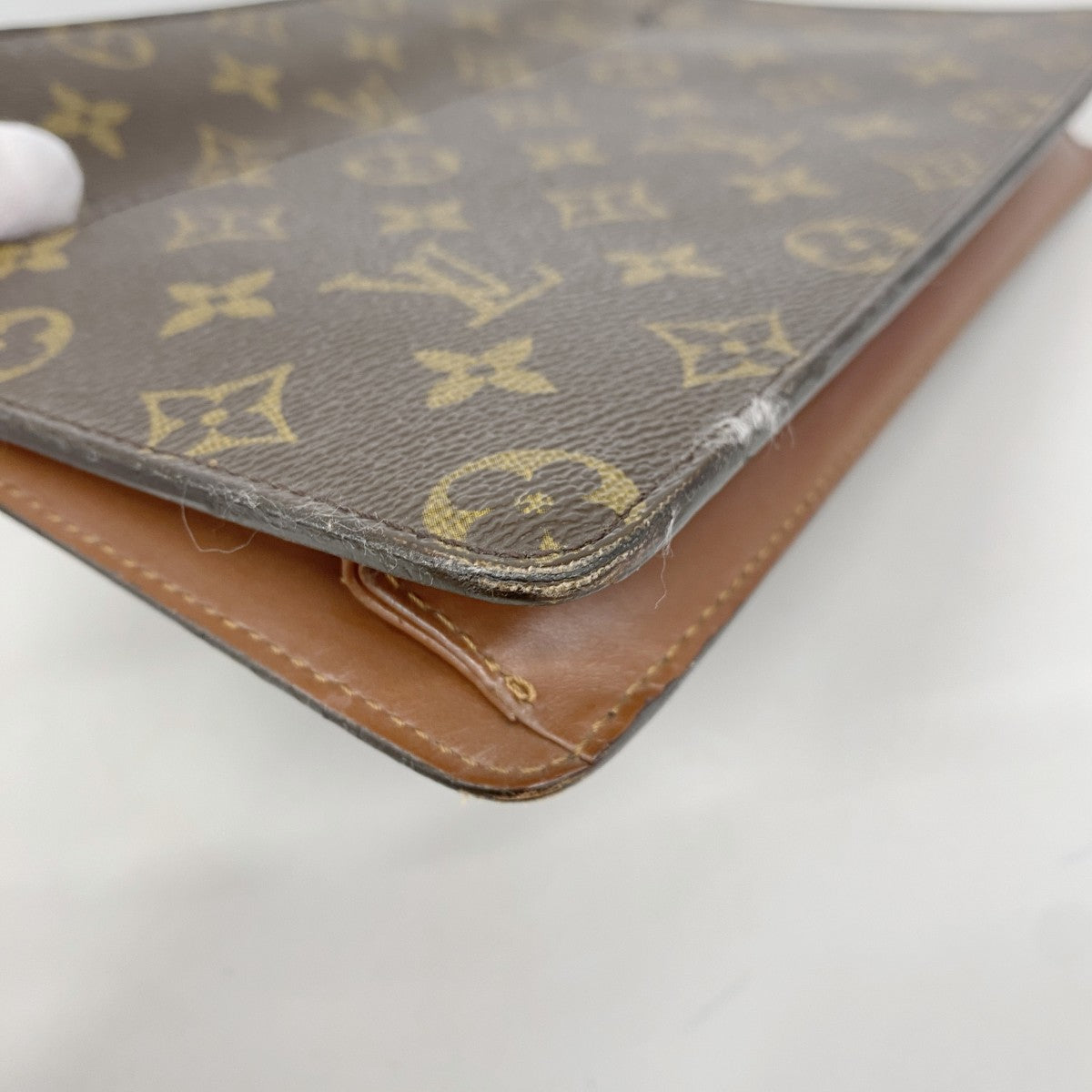 【6ee6174-k】ルイヴィトン クラッチバッグ モノグラム ポシェットオム M51795 ブラウン【中古】レディース