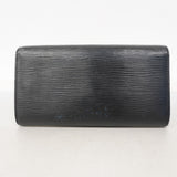 【6ee6192-k】ルイヴィトン 長財布 エピ ポシェットポルトモネクレディ M63592 ノワール【中古】レディース