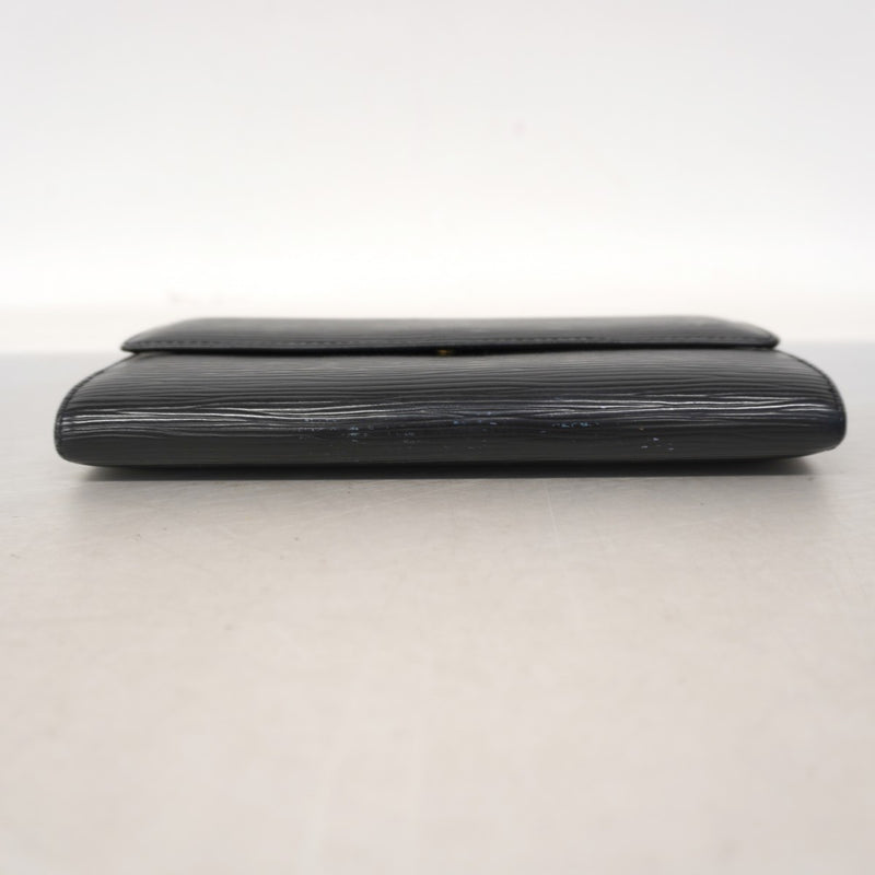 【6ee6192-k】ルイヴィトン 長財布 エピ ポシェットポルトモネクレディ M63592 ノワール【中古】レディース