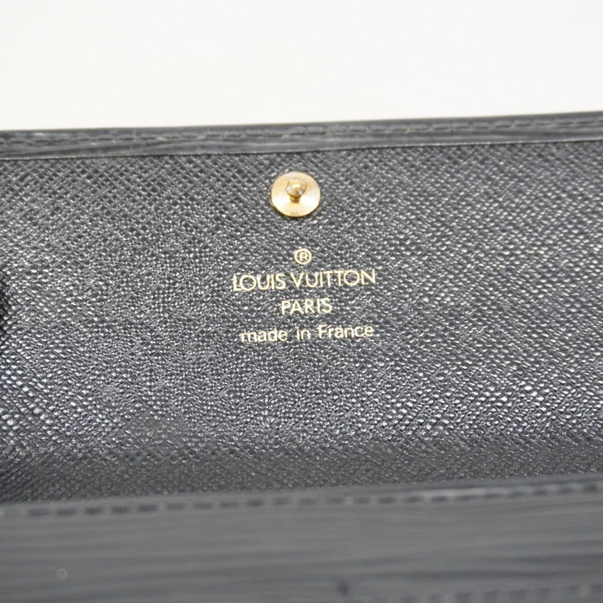 【6ee6192-k】ルイヴィトン 長財布 エピ ポシェットポルトモネクレディ M63592 ノワール【中古】レディース