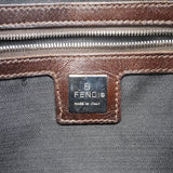 【6ee6209】フェンディ ショルダーバッグ スウェード ブラウン シルバー金具【中古】レディース