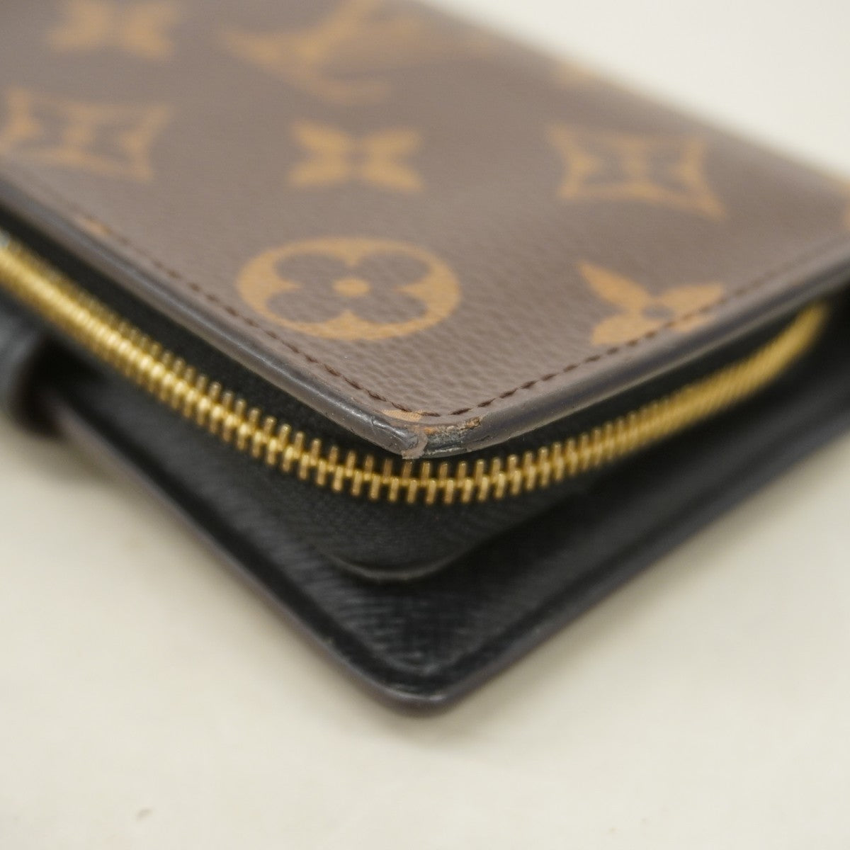 【6ee6243-k】ルイヴィトン 財布 モノグラム・トリバース ポルトフォイユジュリエット M69432 ブラウン【中古】レディース