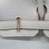 【6ee6258】エルメス ハンドバッグ バーキン25 トゴ ブルーラン シルバー金具 □Q刻印【中古】レディース