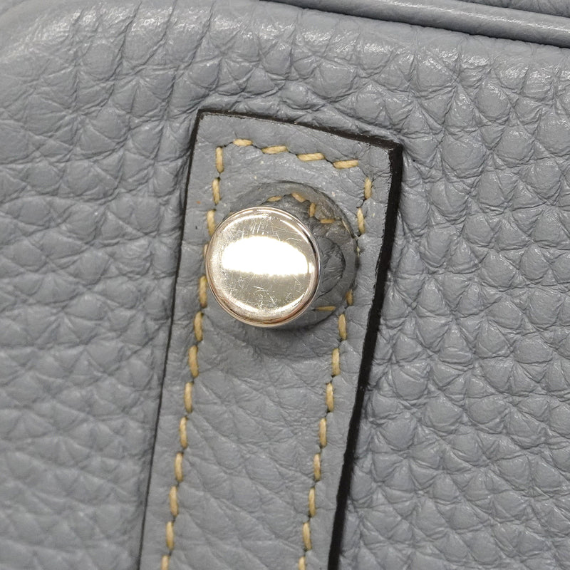 【6ee6258】エルメス ハンドバッグ バーキン25 トゴ ブルーラン シルバー金具 □Q刻印【中古】レディース