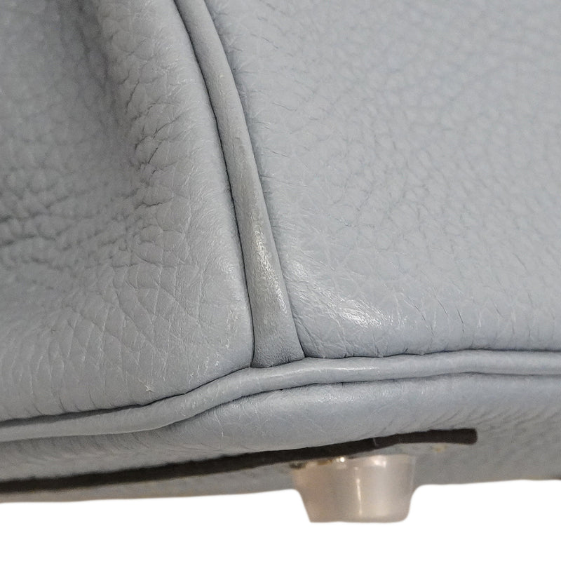 【6ee6258】エルメス ハンドバッグ バーキン25 トゴ ブルーラン シルバー金具 □Q刻印【中古】レディース
