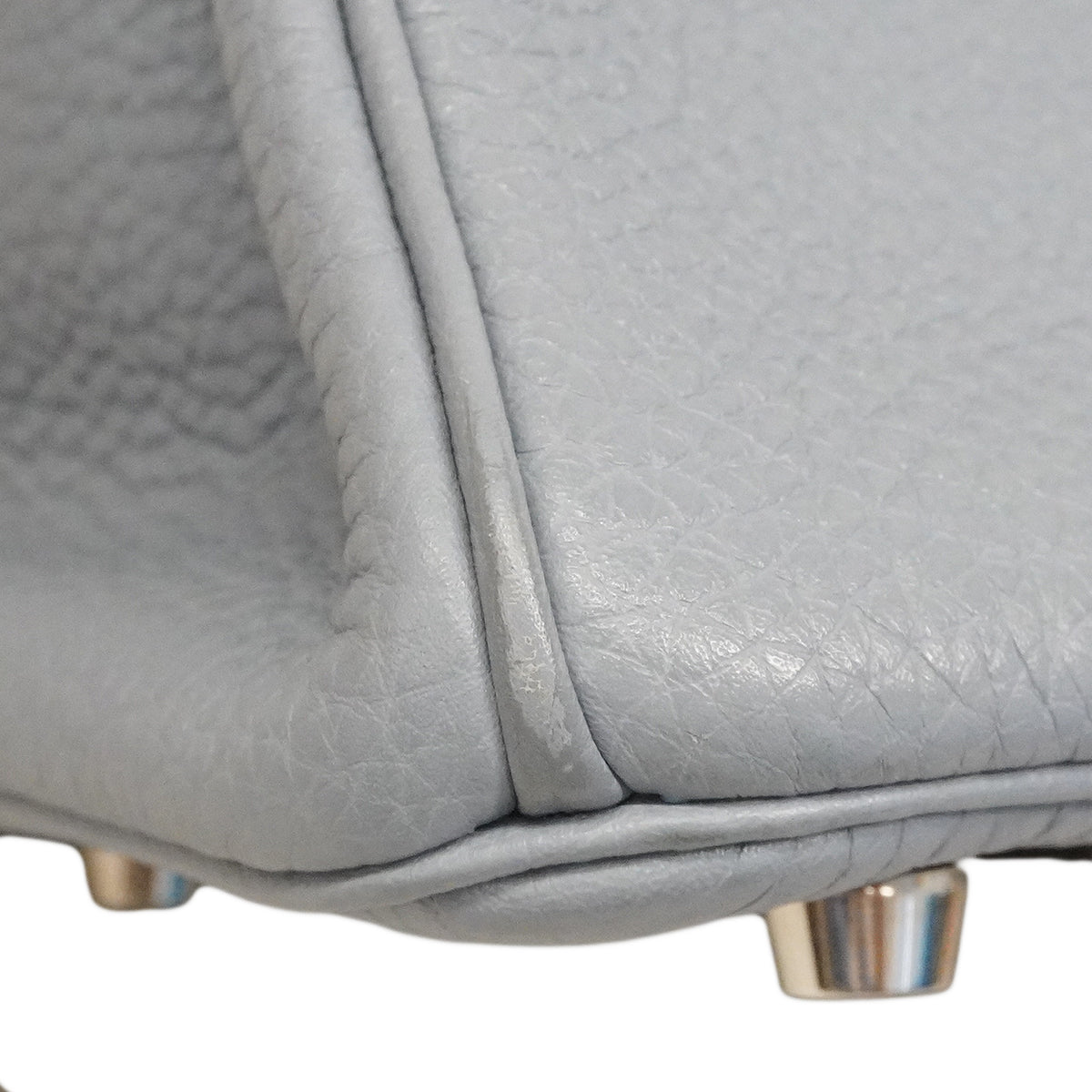 【6ee6258】エルメス ハンドバッグ バーキン25 トゴ ブルーラン シルバー金具 □Q刻印【中古】レディース