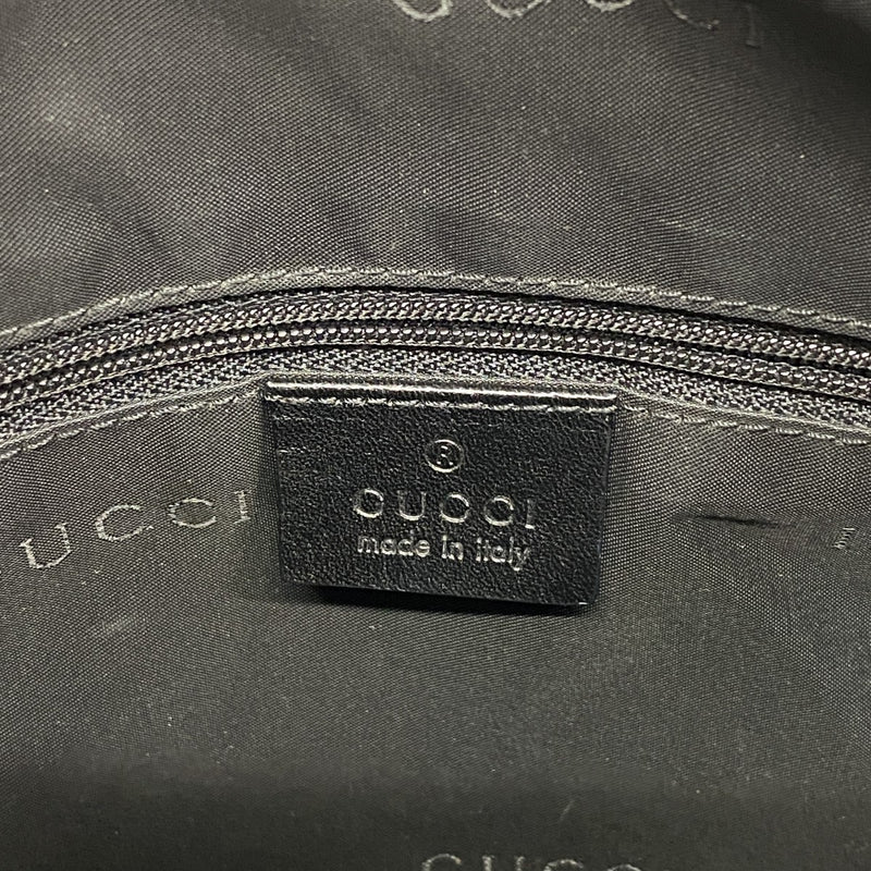 【6ee6286-k】グッチ ショルダーバッグ 001 3766 ナイロン オレンジ ブラック シルバー金具【中古】レディース
