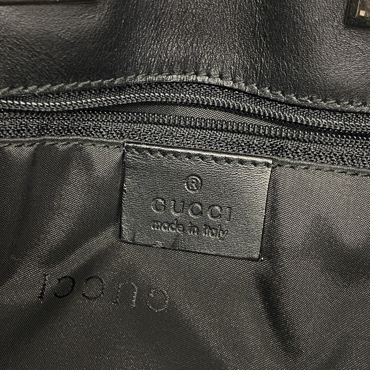 【6ee6287-k】グッチ ショルダーバッグ GGキャンバス 001 4021 キャンバス ブラック シルバー金具【中古】レディース