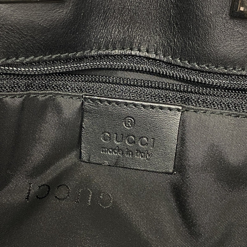 【6ee6287-k】グッチ ショルダーバッグ GGキャンバス 001 4021 キャンバス ブラック シルバー金具【中古】レディース