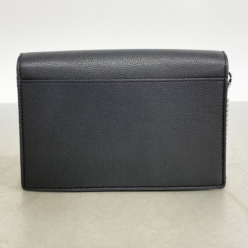 【6ee6297-k】ルイヴィトン ショルダーウォレット ポシェットロックミーチェーン M63471 ブラック【中古】レディース