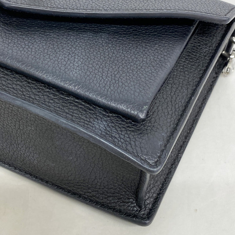 【6ee6297-k】ルイヴィトン ショルダーウォレット ポシェットロックミーチェーン M63471 ブラック【中古】レディース