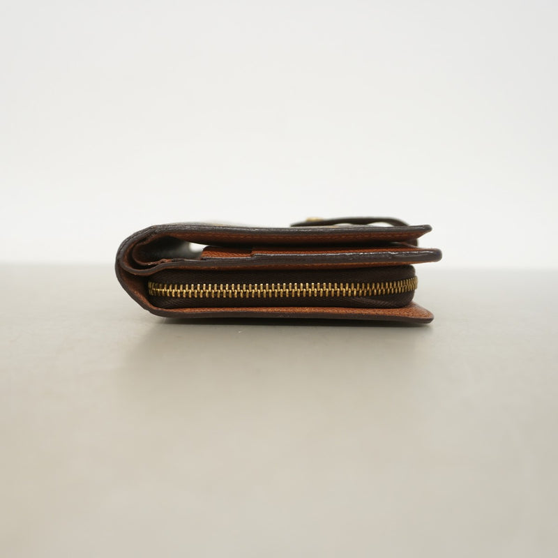 【6ee6317】ルイヴィトン 財布 モノグラム ポルトパピエジップ M61207 ブラウン【中古】レディース
