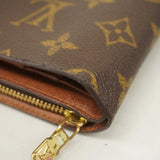 【6ee6317】ルイヴィトン 財布 モノグラム ポルトパピエジップ M61207 ブラウン【中古】レディース