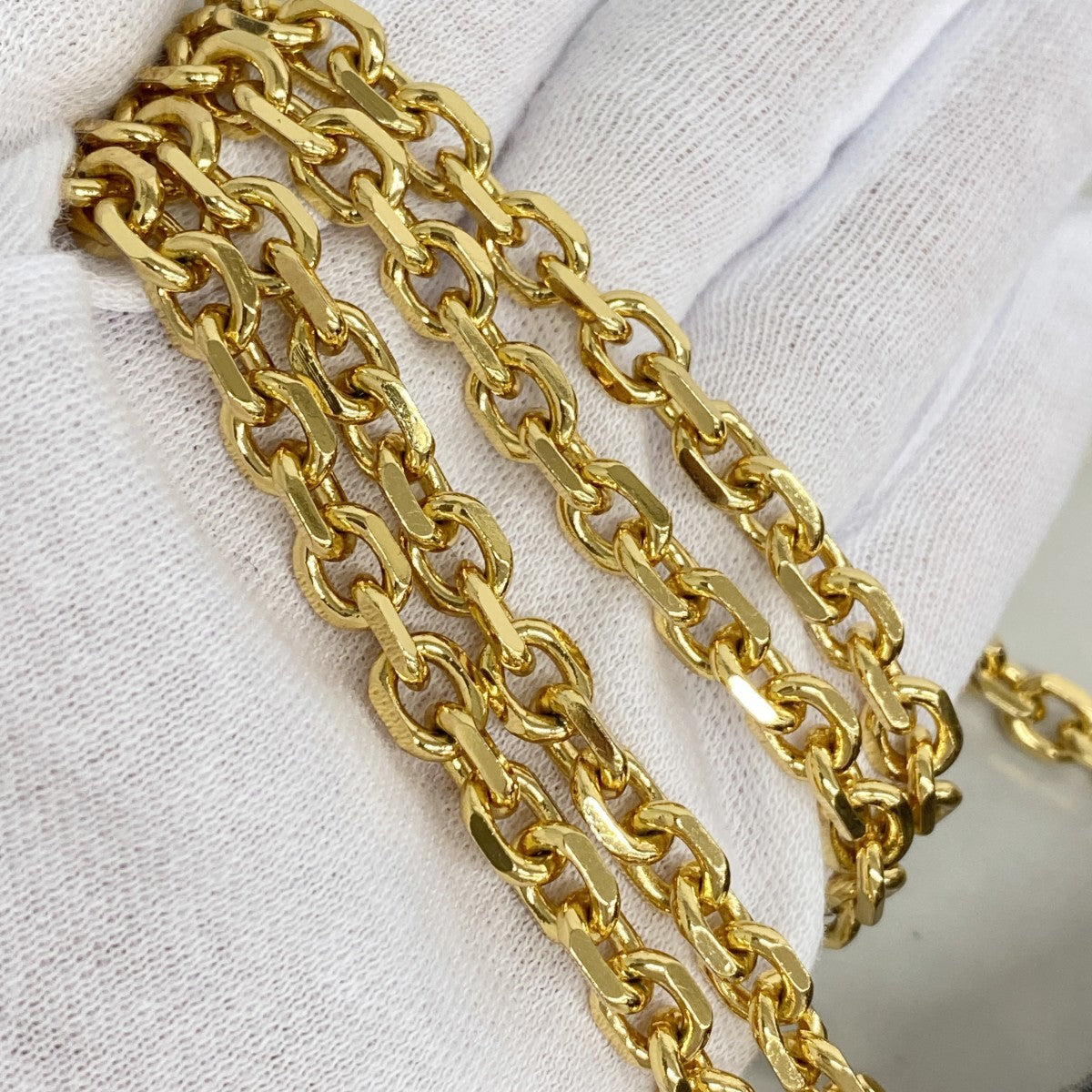 【6ee6321】クリスチャンディオール ショルダーバッグ オブリーク キャンバス ネイビー ゴールド金具【中古】レディース