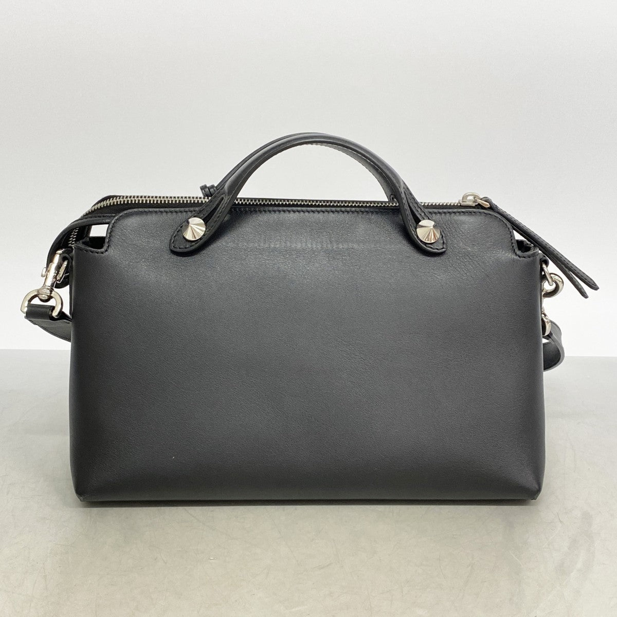 【6ee6324】フェンディ ハンドバッグ バイザウェイ レザー ブラック シルバー金具 2wayバッグ【中古】レディース