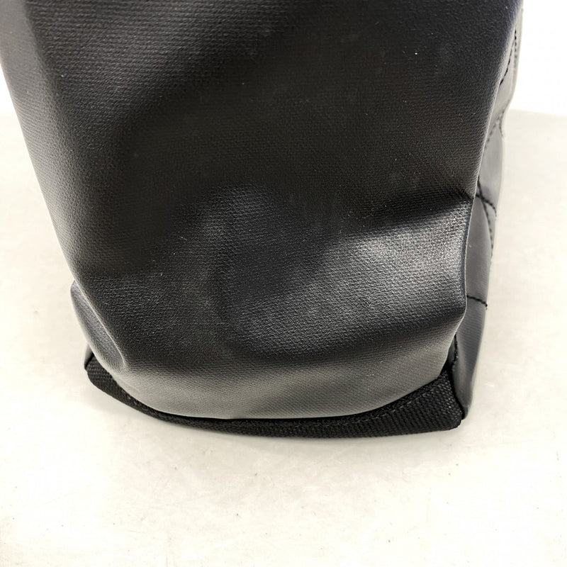 【6ee6344-k】シャネル トートバッグ パリビアリッツ レザー キャンバス ブラック シルバー金具【中古】レディース