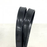 【6ee6345-k】グッチ ショルダーバッグ 001 3261 エナメル ブラック シルバー金具【中古】レディース