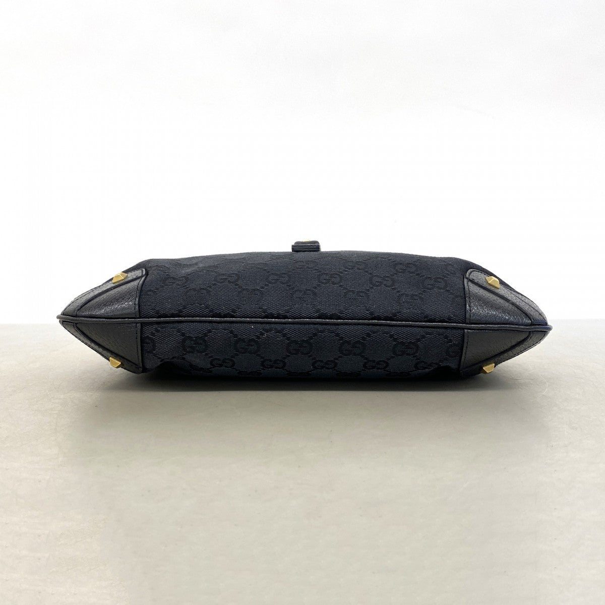 【6ee6346-k】グッチ ハンドバッグ GGキャンバス ニュージャッキー 120888 キャンバス ブラック ゴールド金具【中古】レディース