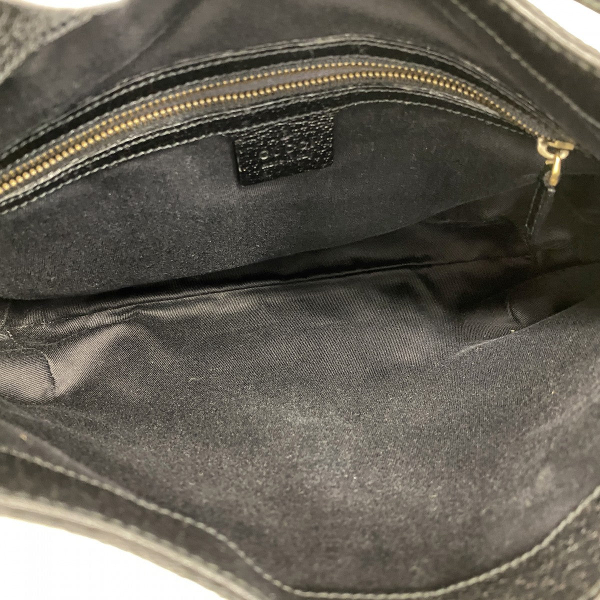 【6ee6346-k】グッチ ハンドバッグ GGキャンバス ニュージャッキー 120888 キャンバス ブラック ゴールド金具【中古】レディース
