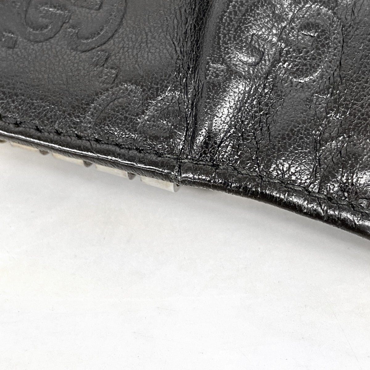 【6ee6347-k】グッチ キーケース グッチシマ ホースビット 245774 レザー ブラック シルバー金具【中古】メンズ レディース ユニセックス