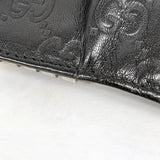 【6ee6347-k】グッチ キーケース グッチシマ ホースビット 245774 レザー ブラック シルバー金具【中古】メンズ レディース ユニセックス