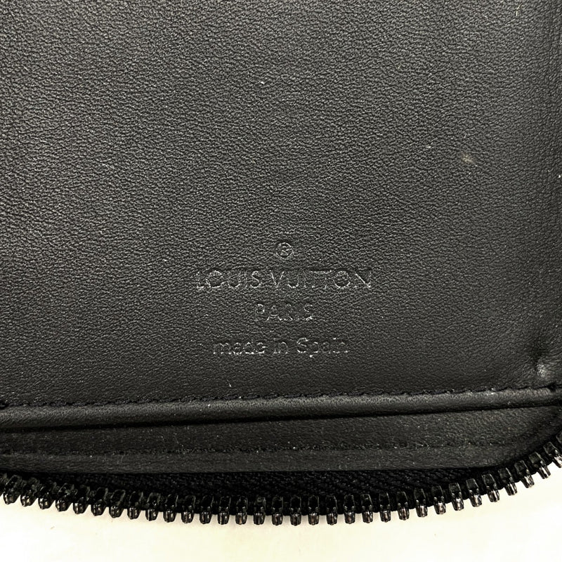 【6ee6349-k】ルイヴィトン 長財布 モノグラム・シャドウ ジッピーウォレットヴェルティカル M62902 ブラック【中古】メンズ