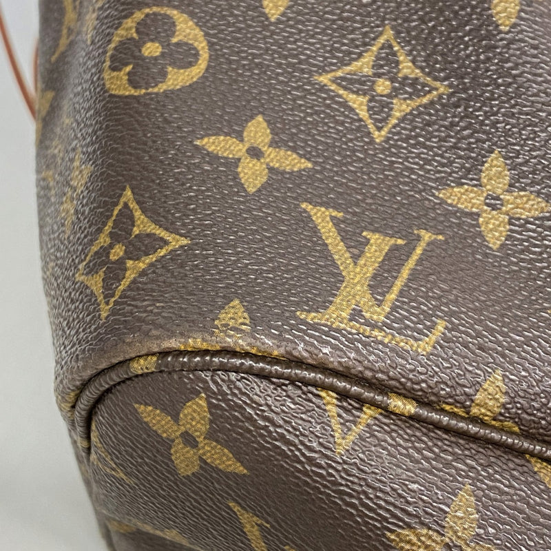 【6ee6357】ルイヴィトン トートバッグ モノグラム ネヴァーフルMM M40156 ブラウン【中古】レディース